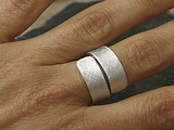 Spiralring Aluminium eismatt