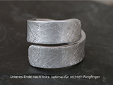 Spiralring Aluminium eismatt