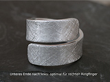 Spiralring Aluminium eismatt