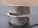 Spiralring Aluminium eismatt