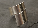 Spiralring Silber glatt