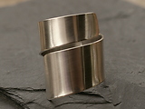 Spiralring Silber glatt