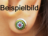Ohrstecker Cabochon Blumenbouquet